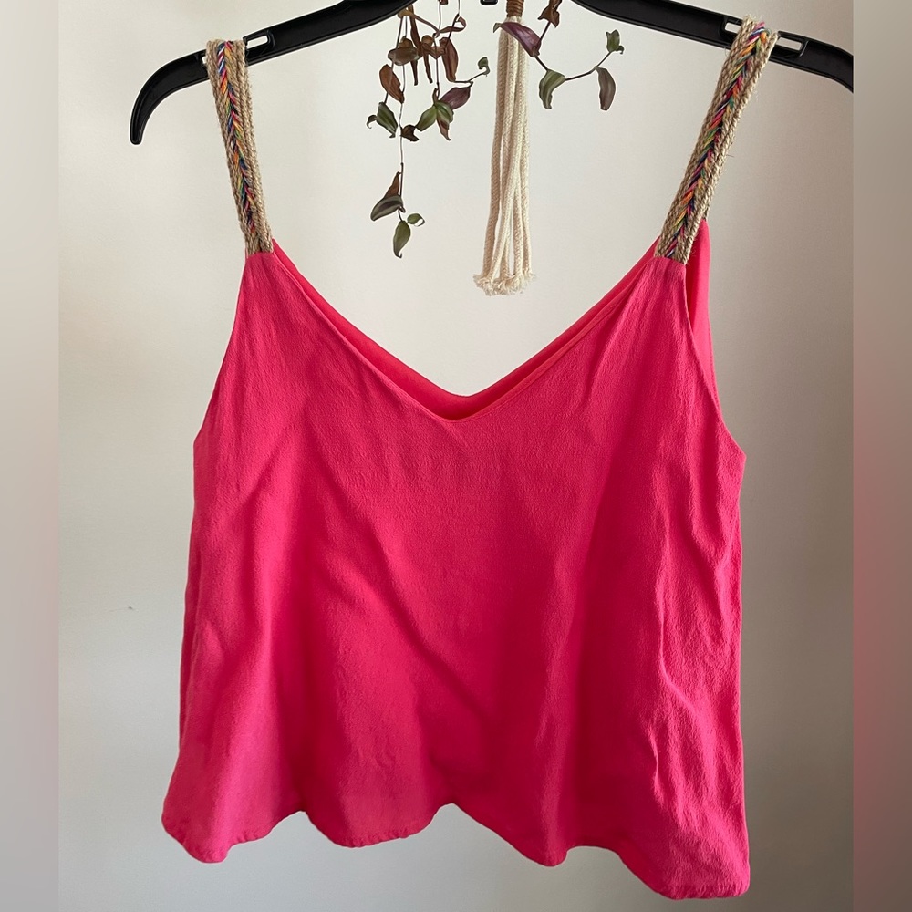 Hot pink swingy tank